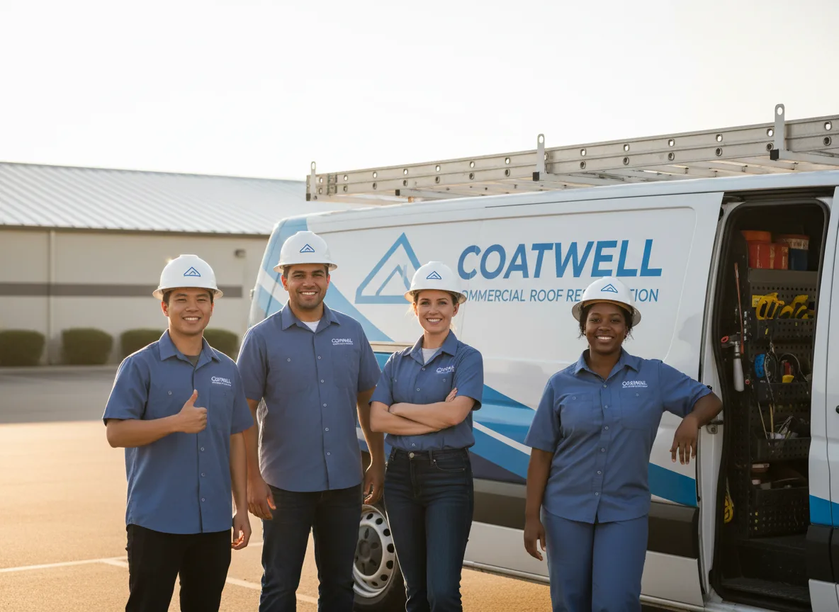 Commercial roof coating company in Cyril, OK